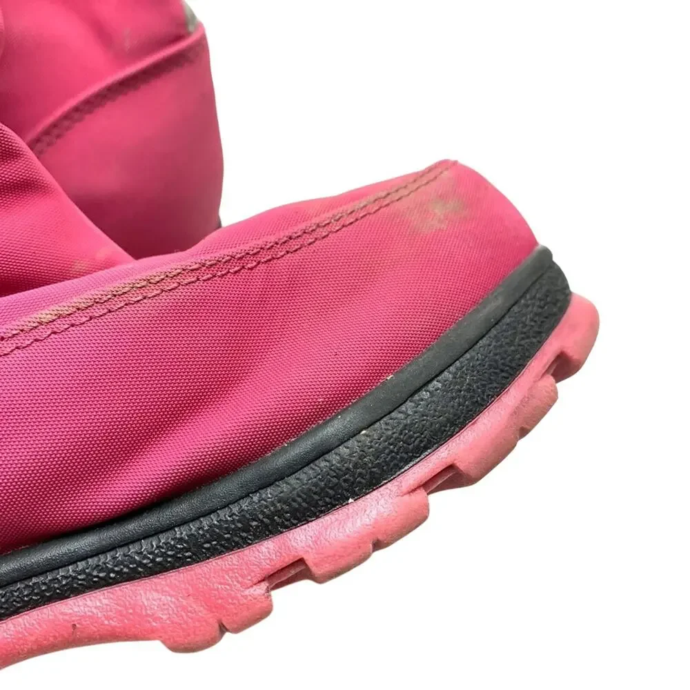Lands End Girls Kids Pink Waterproof Warm Winter Boots Sledding Play sz 2